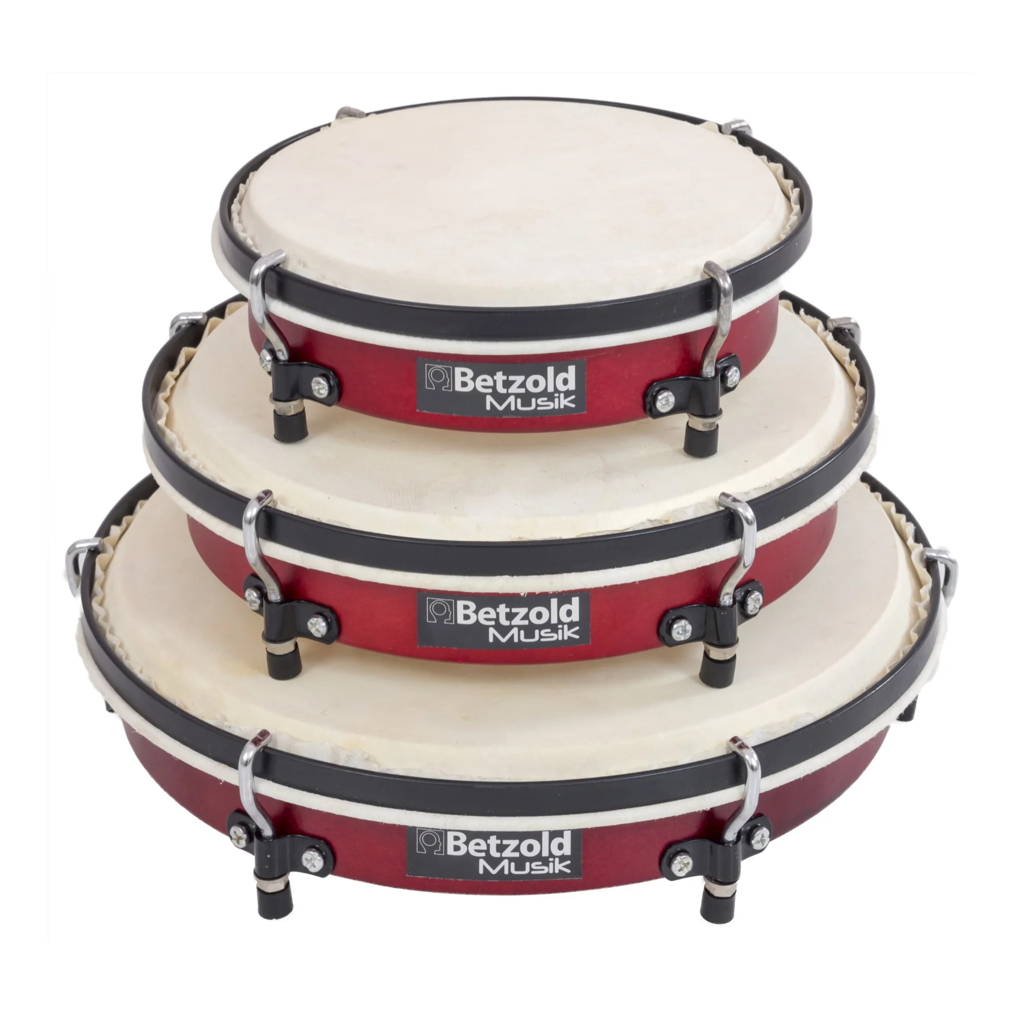 tambourine, percussion, red frame, drum set, Betzold Musik