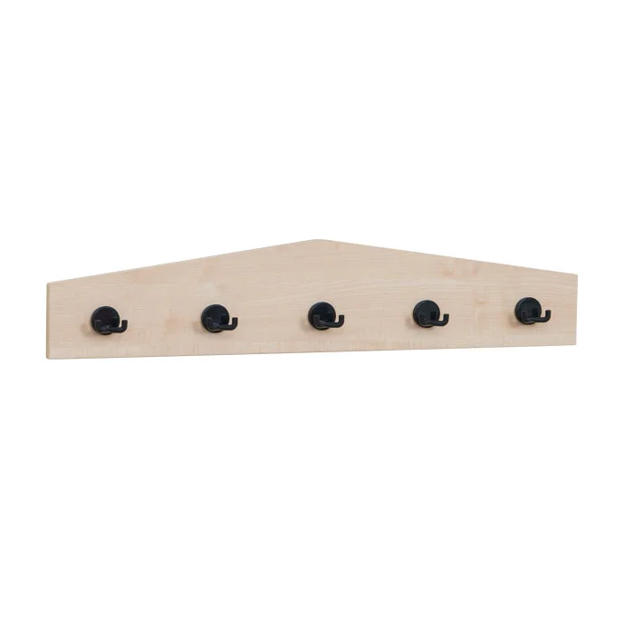 wandhaken, hakenleiste, holz, wandgarderobe, vierfachehaken