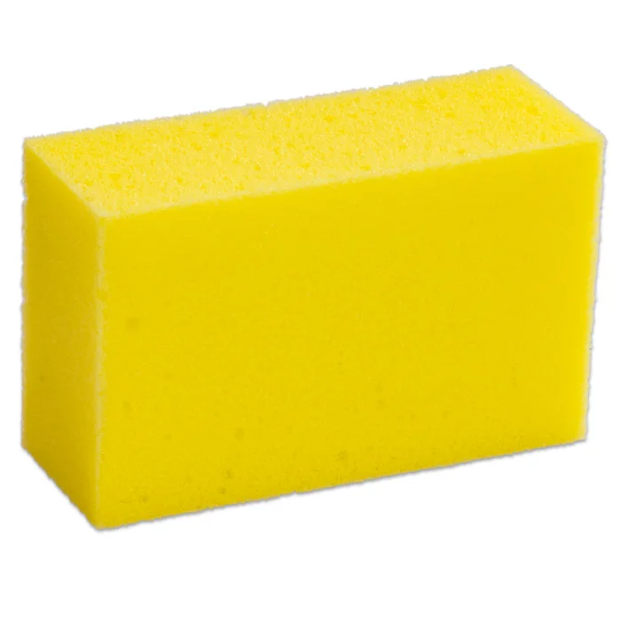 Schwamm, Spülschwamm, Gelb, Viertelblock, Reinigungsschwamm