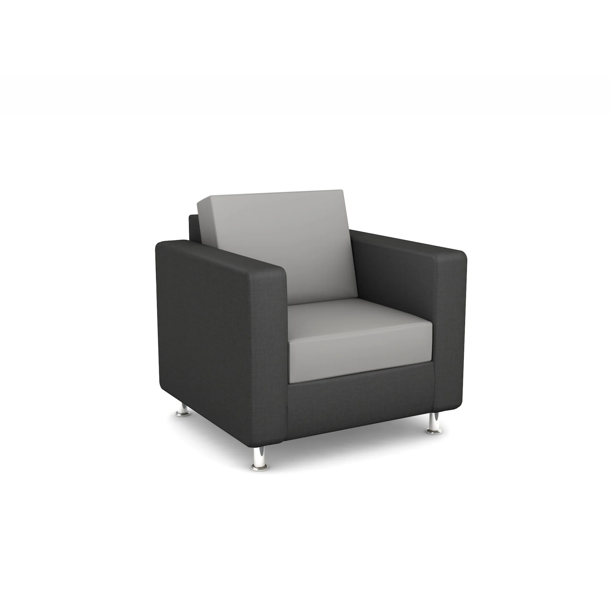 Sessel, Wohnzimmerstuhl, Grau, Soft-Touch, Bequem