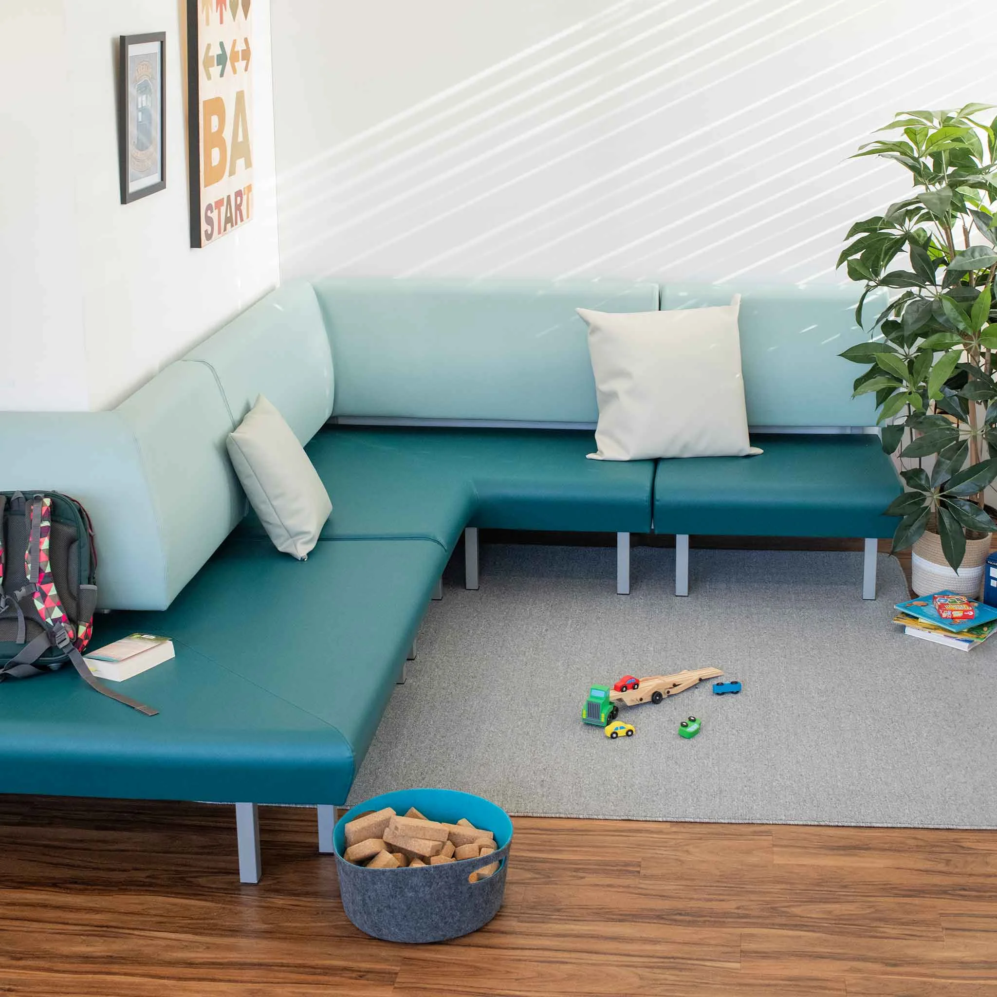 Sofa-Ecke, Sitzgruppe, Wohnzimmer, Teilmöbel, Kissen