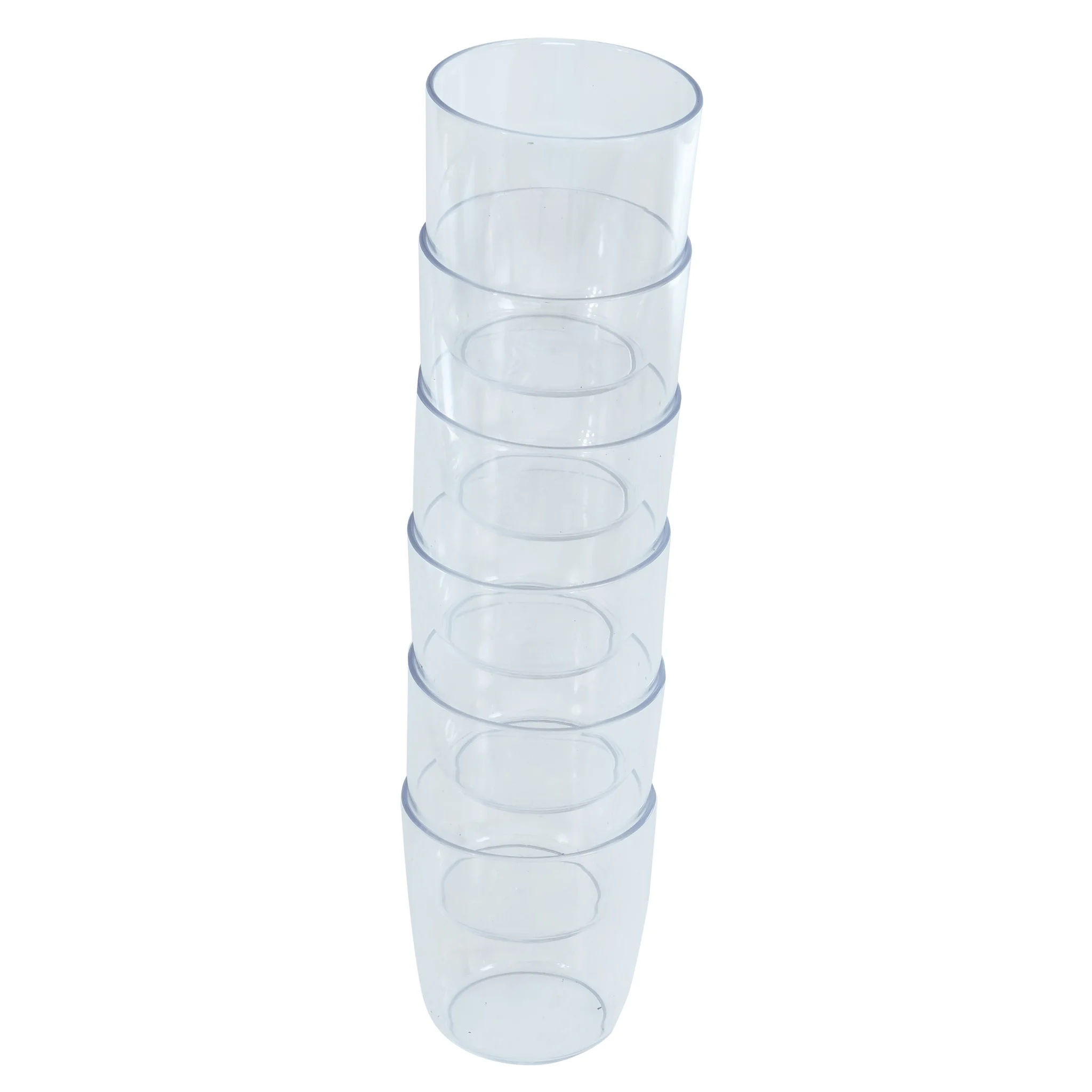 Becher, Stapelbar, Transparent, Kunststoff, Set