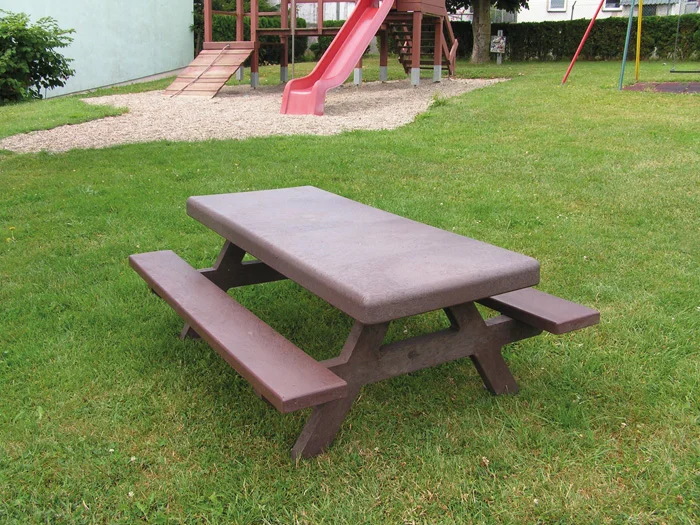 Picknicktisch, Holz, Braun, Garten, Spielplatz