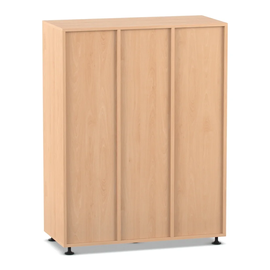 Schrank, Sideboard, Schrank-Korpus, Holzoptik, Schrank mit Rollenfüßen