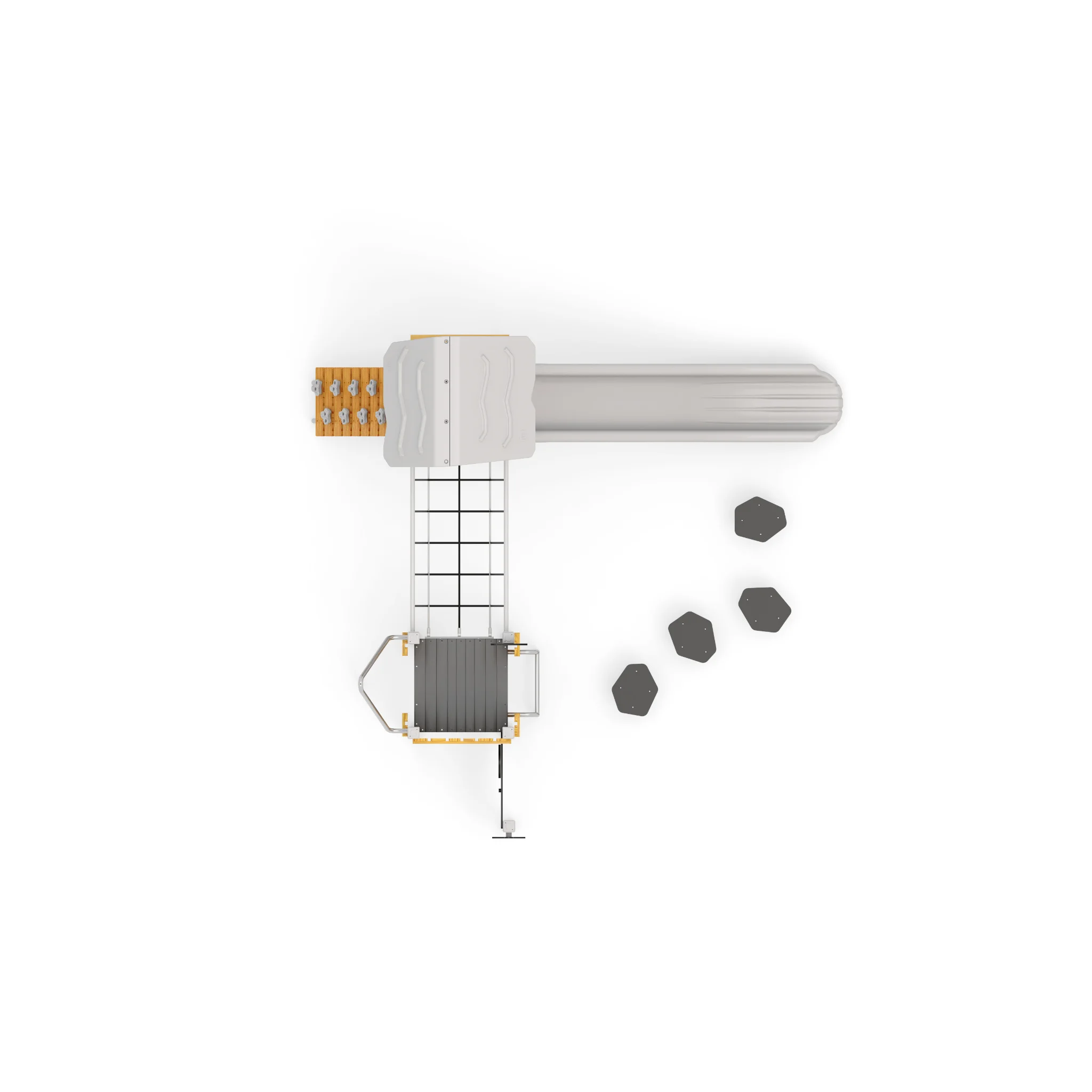 Satellitenantenne, Antennenarray, Empfängersystem, Bodenstation, Tracking-Hardware
