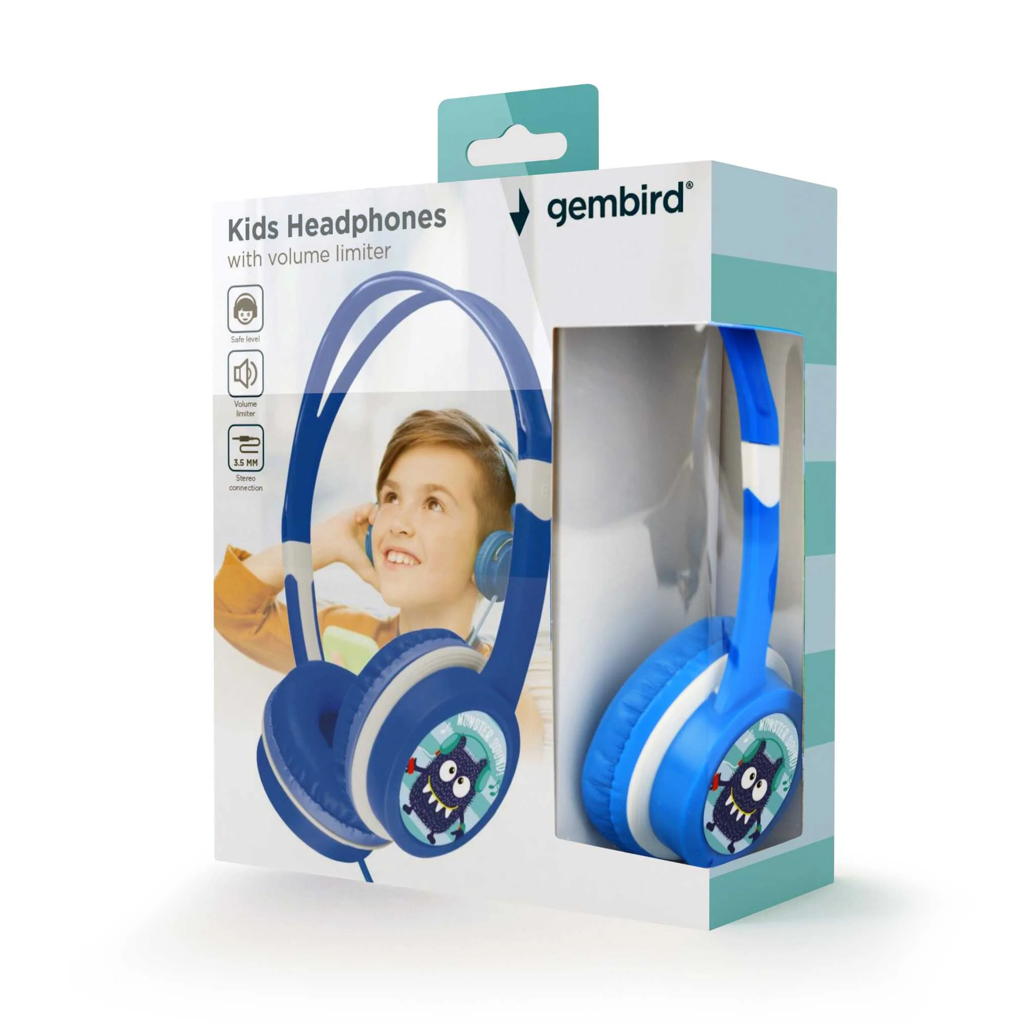 Kinderkopfhörer, Kopfhörer, Lautstärkebegrenzung, Monster-Design, Kabellos?