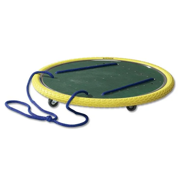 Trampolinrad, Seil, Räder, Gelb, Grün