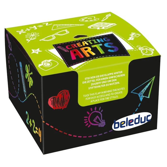 Kunstbox, Kreativset, Schwarz, Notizzettel, Stiftzubehör