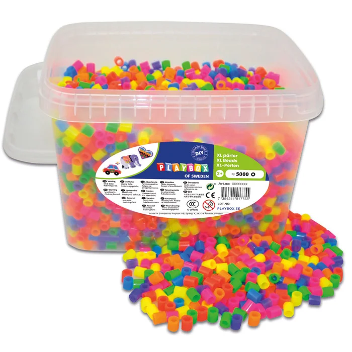 Maxi-Bügelperlen, Neon