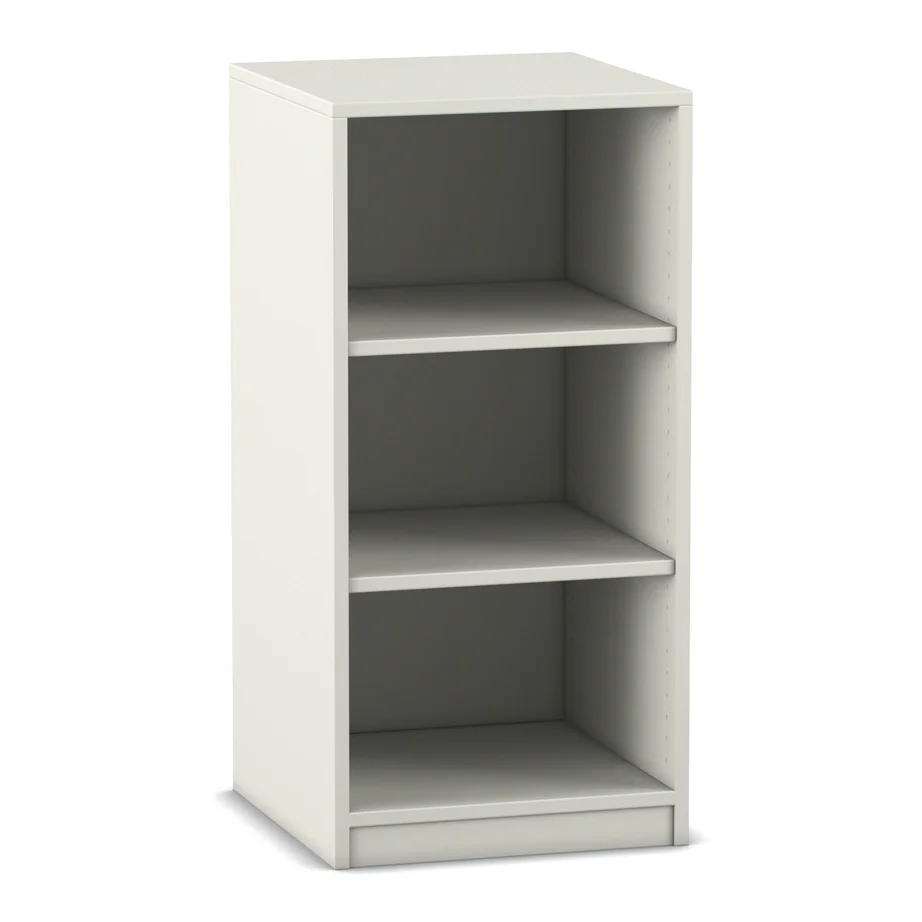 Regal, Schwarz-Weiß, Bücherregal, 3 Ablagen, Korpus