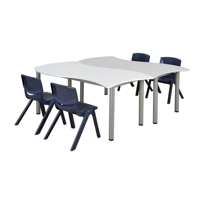 Tischset, Klappbarer Tisch, Schreibtischgruppe, Kinderstuhl, Kunststoffstuhl