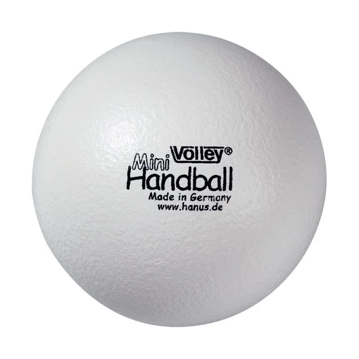 Mini Volley, Handball, Schaumball, Weißer Ball, Hergestellt in Deutschland