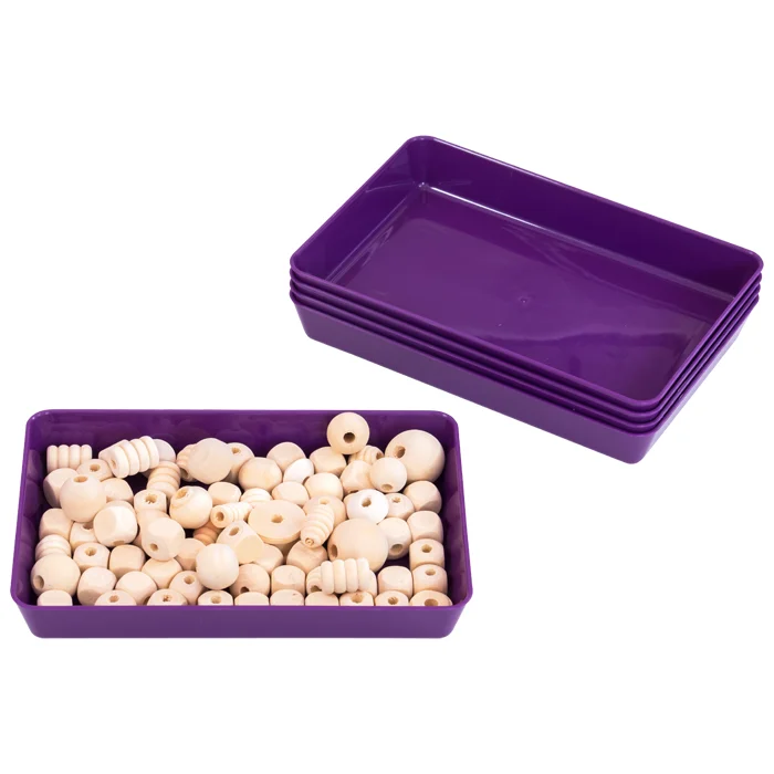 Bento-Box, Holzperlen, Beads, Perlenbox, Lila Box