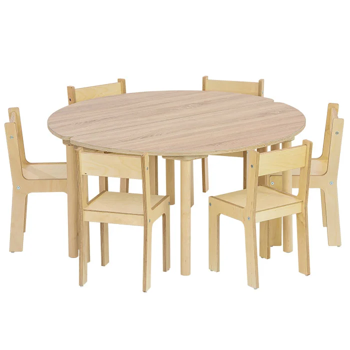 runder tisch, holzstuhl, rundtisch, küchentisch, naturholz