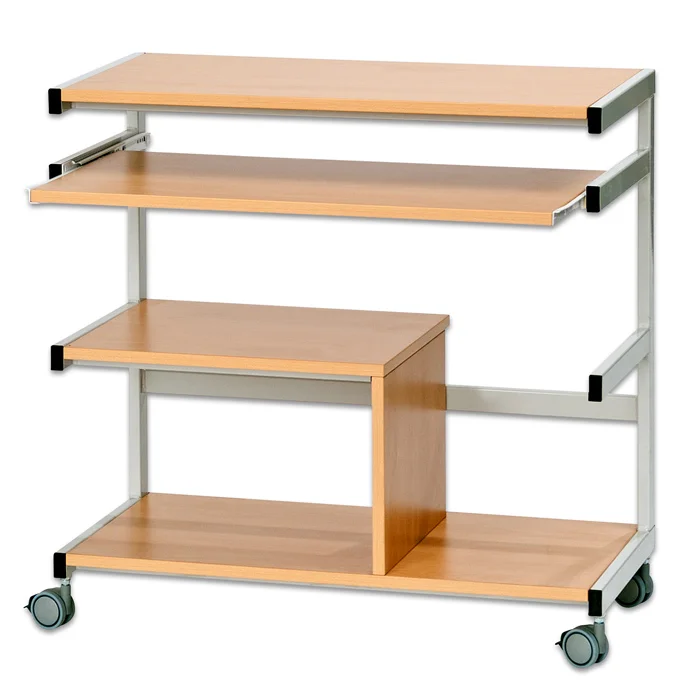 Rollwagen, Arbeitswagen, Holzplatte, Metallrahmen, Rollenwagen