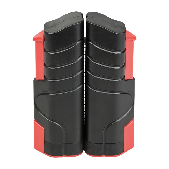 Halterung, Stoßdämpfer, Schaumstoffgriffe, Schwarz, Rot