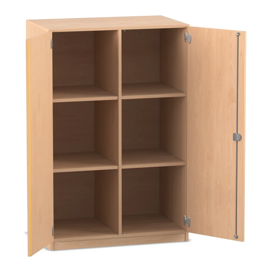 Flexeo® Polsterhockerschrank, mittelhoch, Buche hell