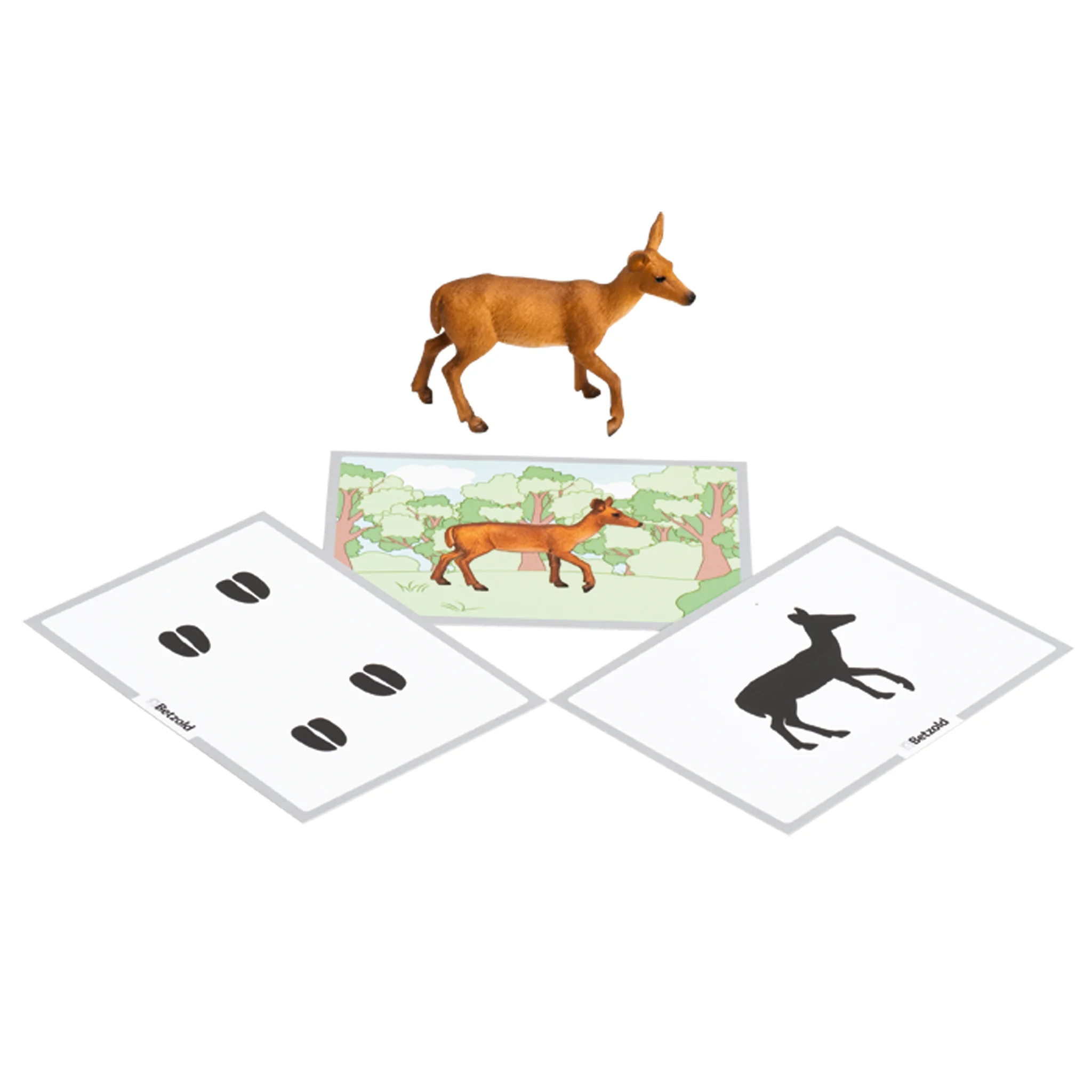 figurine, deer, diorama, karten, tiere