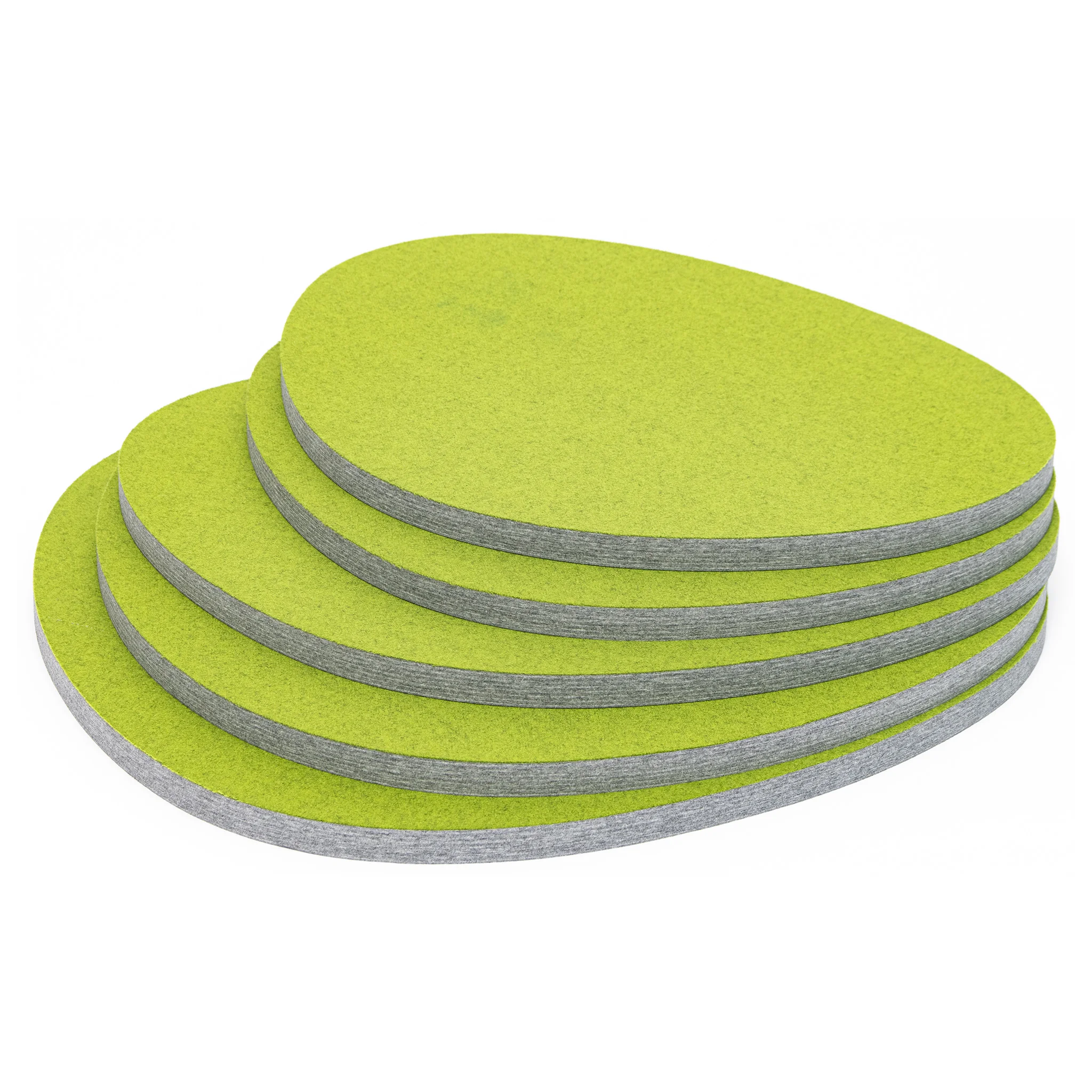 Schaumstoffscheiben, Pufferplatten, Kissenförmig, Grün, Grau