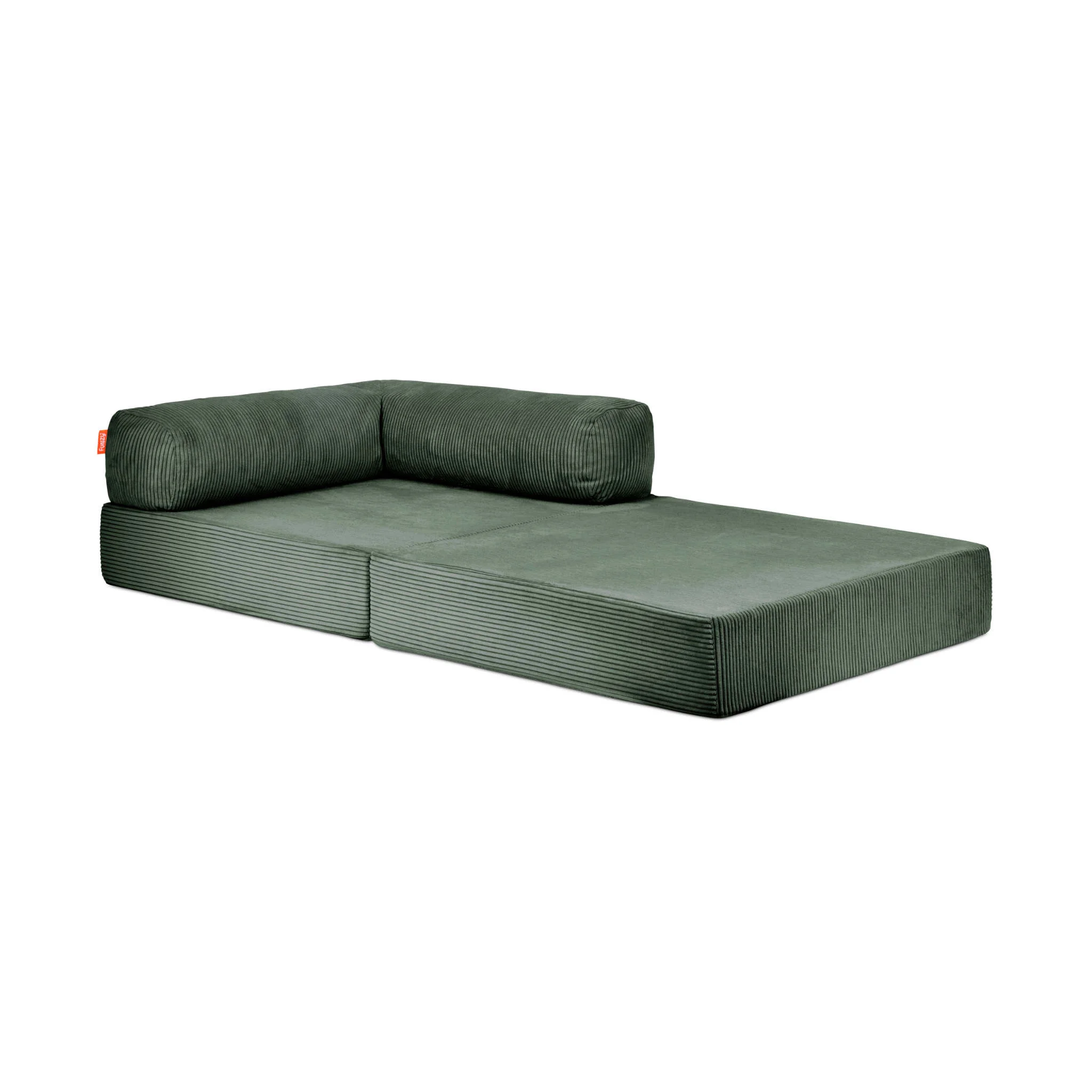 Sofa, Couch, Grün, Corduroy, Kissenrolle