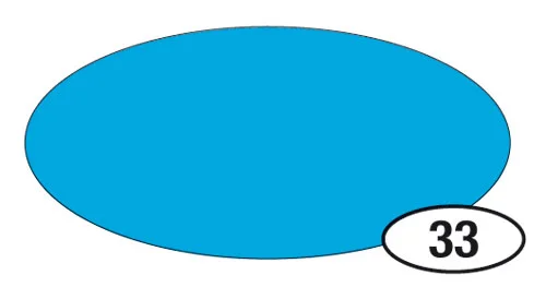 blaues Oval, Sprechblase, Nummer 33, Comicstil, Cartoonstil
