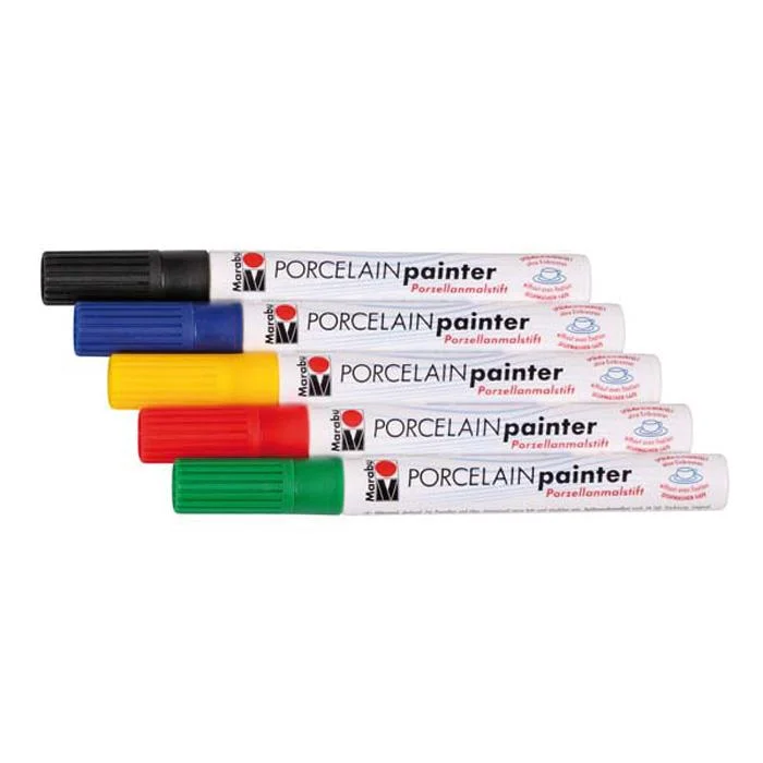 Porcelain Painter, 5er-Set in Grundfarben