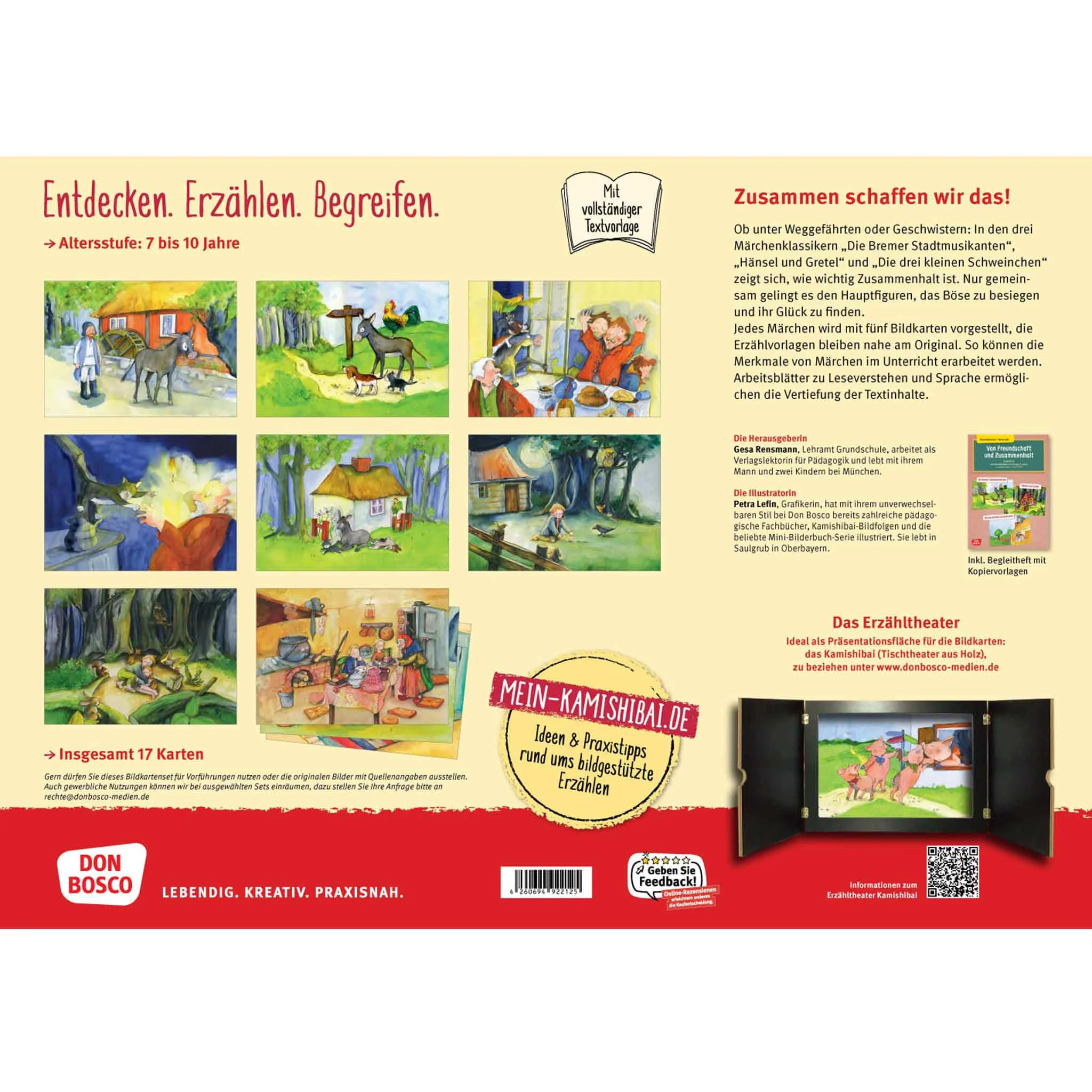 Kinderbuch, Märchenkarten, Bilderkarten, Kunststil, Don Bosco