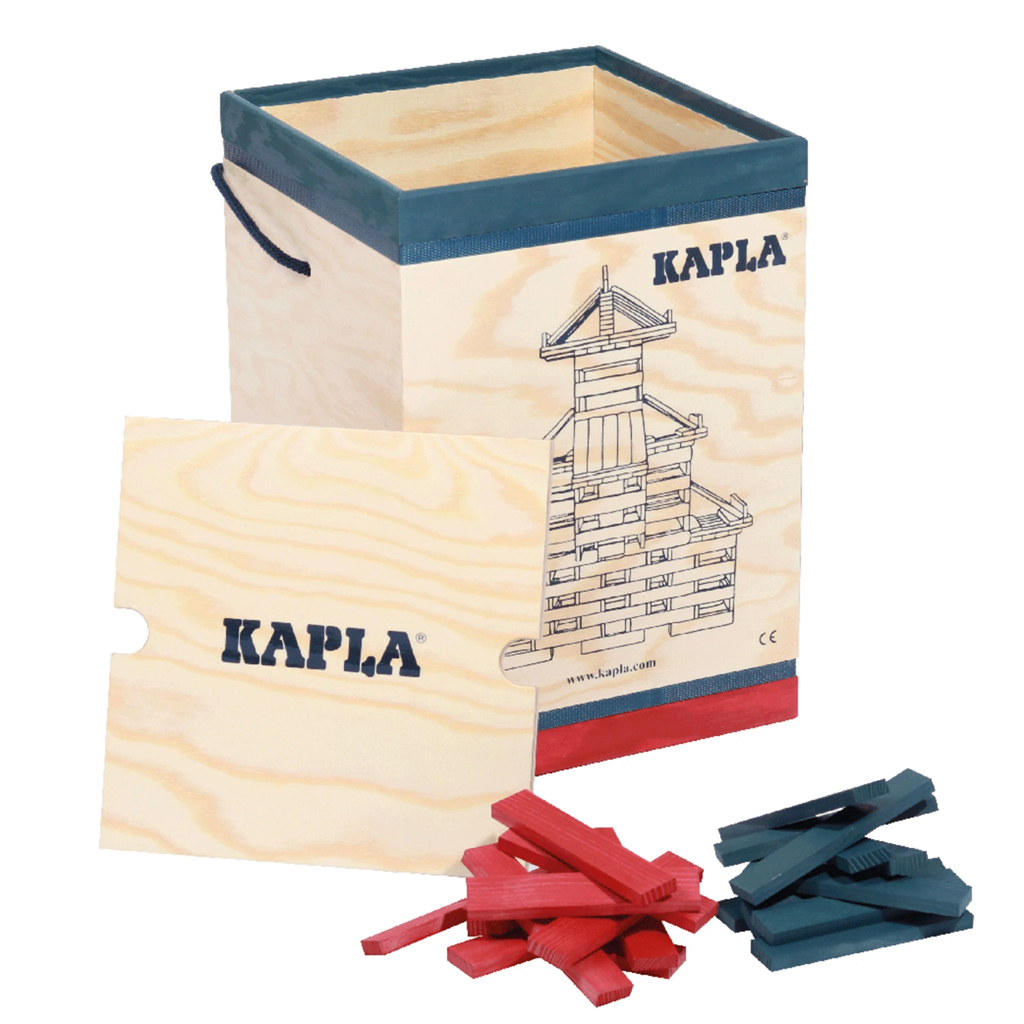 280 KAPLA-Holzplättchen, zweifarbig
