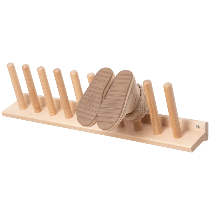 Schuhracke, Schuhablage, Holz, rutschfeste Sohlen, Sandalenhalter