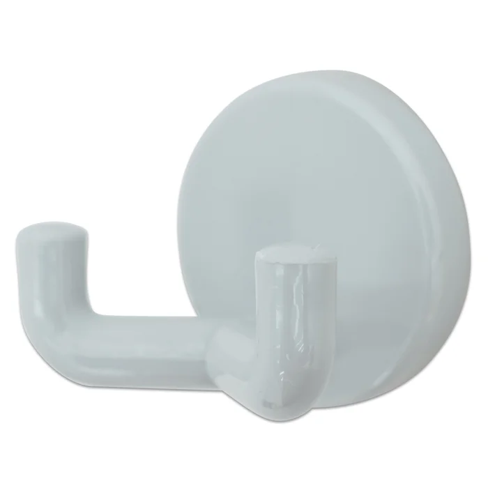 Kleingerät-Halter, Klebehaken, Aufhängung, Rundplatte, Weiß