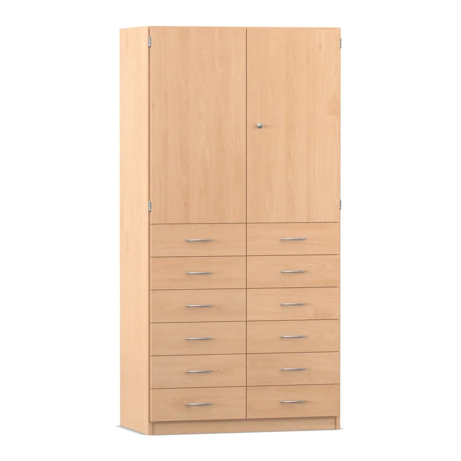 Schrank, Kommode, Aufbewahrung, Holzoptik, Schubladen