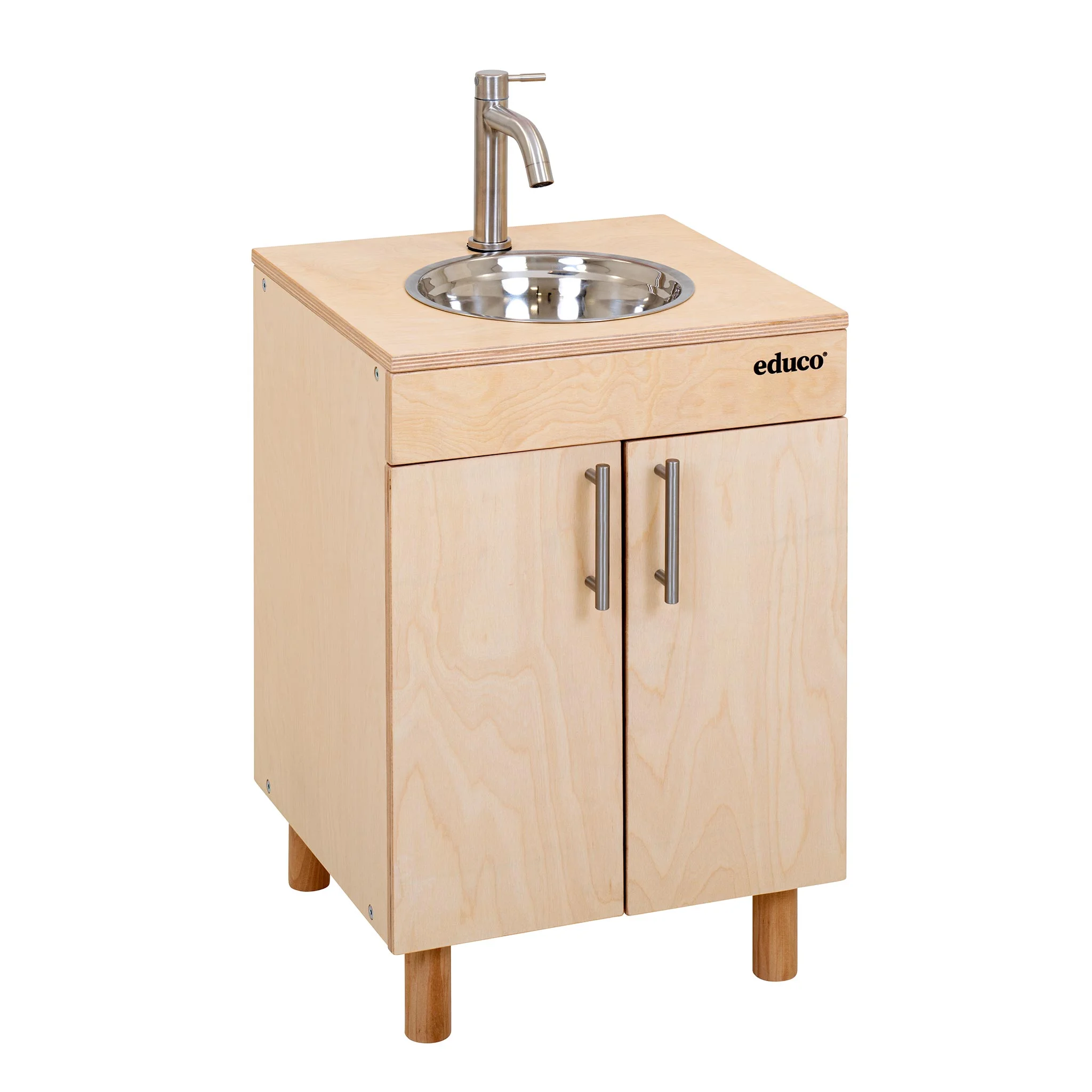 Kinderküche, Holz, Waschbecken, Türgriff, Metallhahn