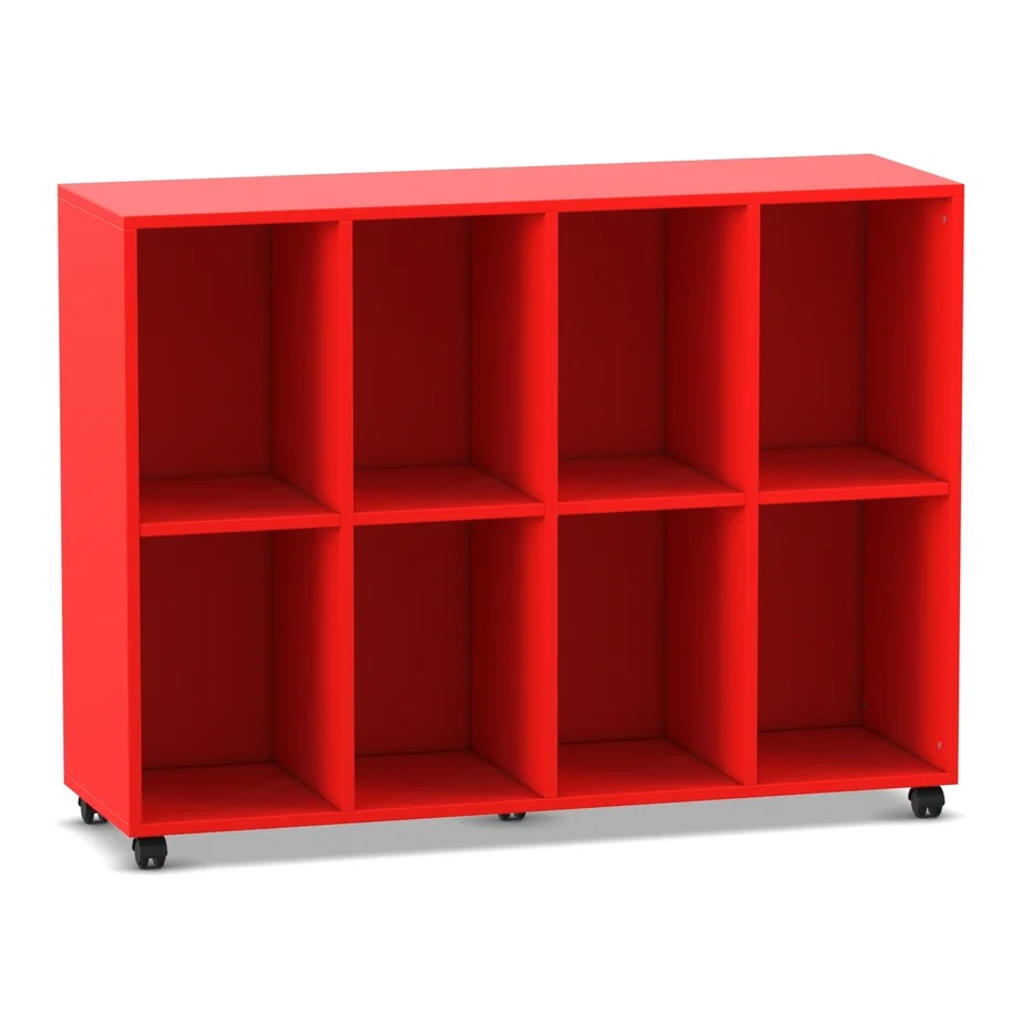 rot, Kastenregal, Aufbewahrungseinheit, Regalboden, mobil wheeled