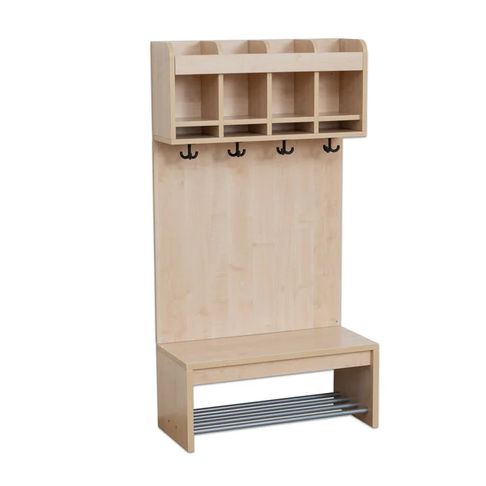 Garderobe, Wandaufbewahrung, Hakenleiste, Holz, Schuhracke