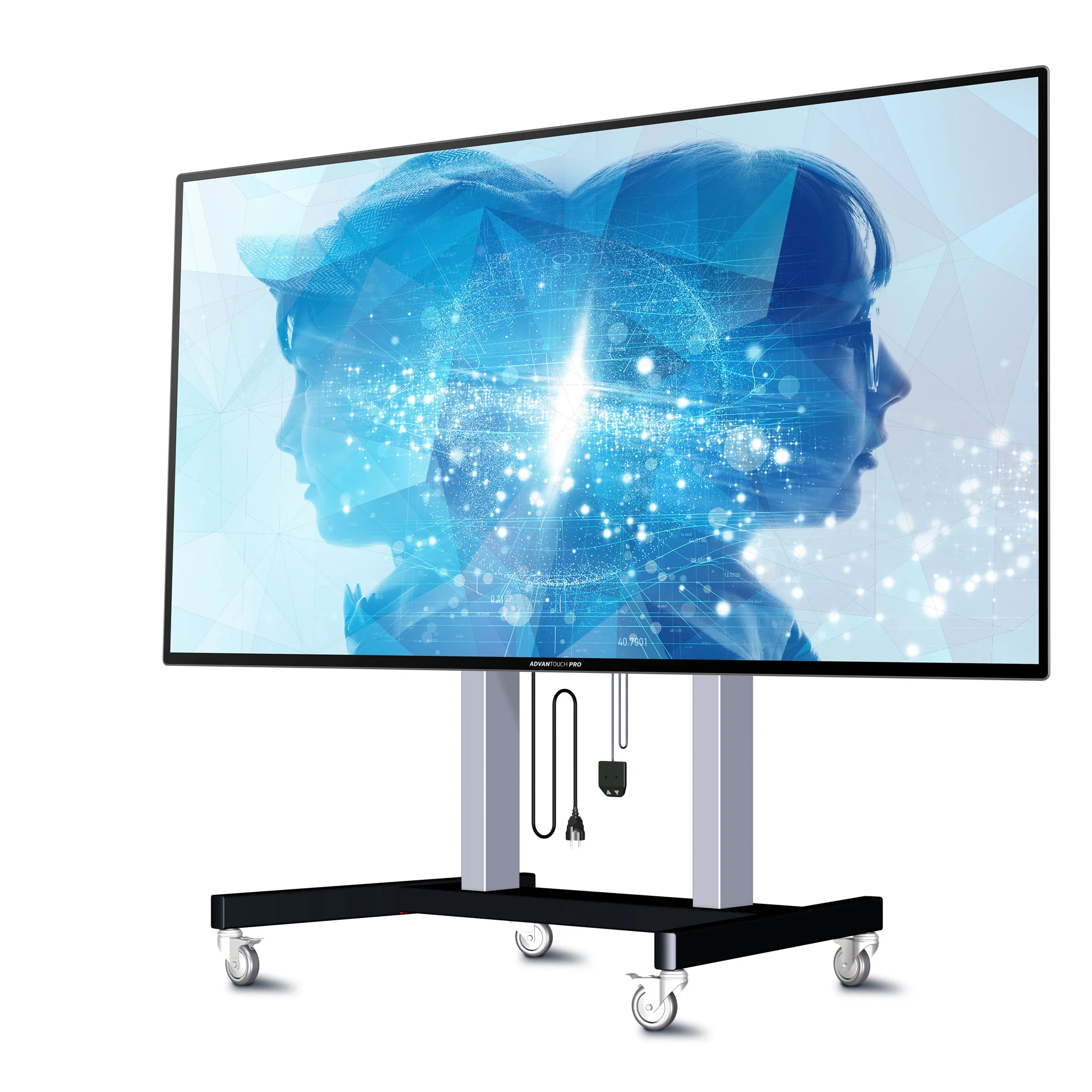 Bildschirm, Monitor, LED-Display, Mobile Standfuß, Kabelmanagement