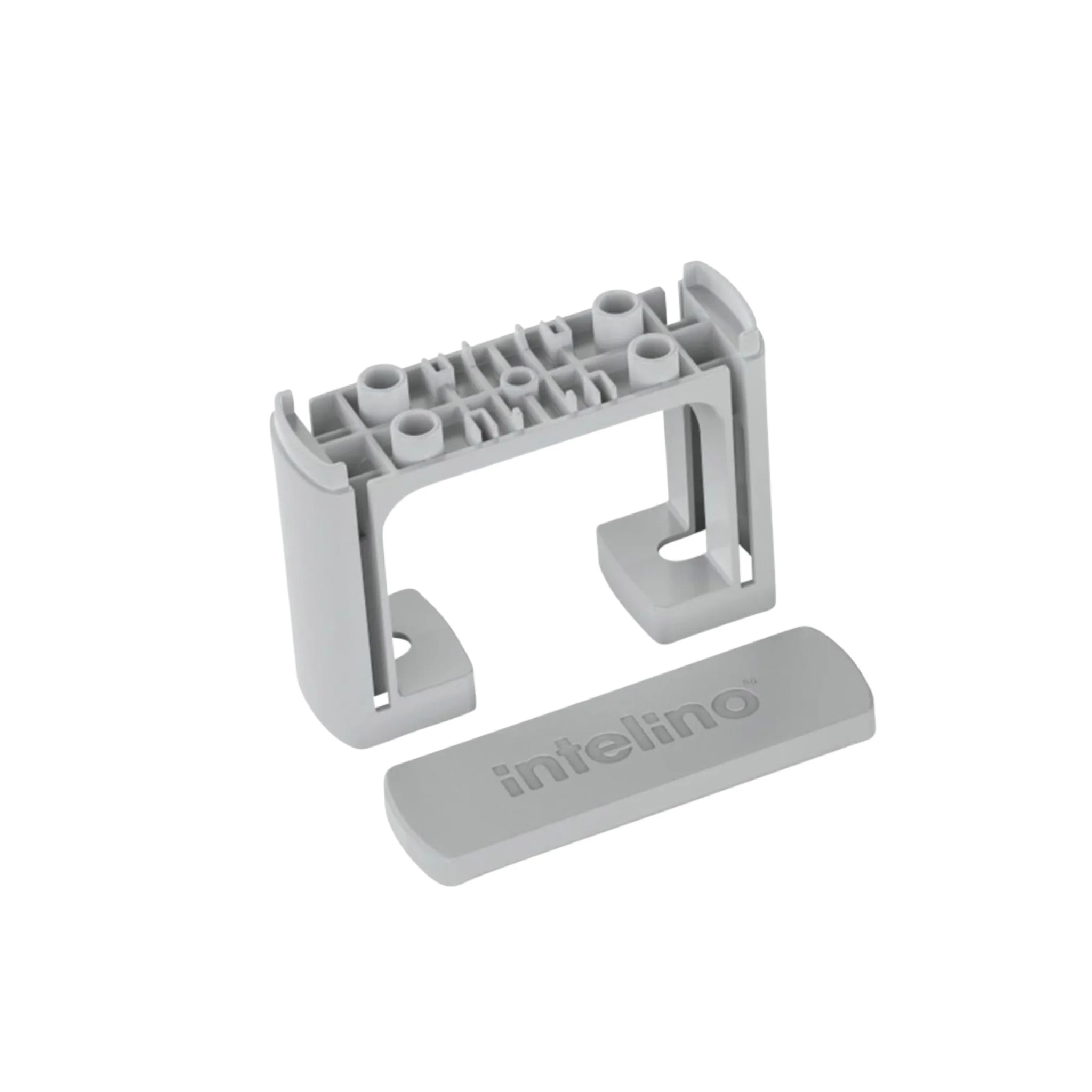 Adapter, Rail clip, Kunststoff, Grau, Montagehalterung