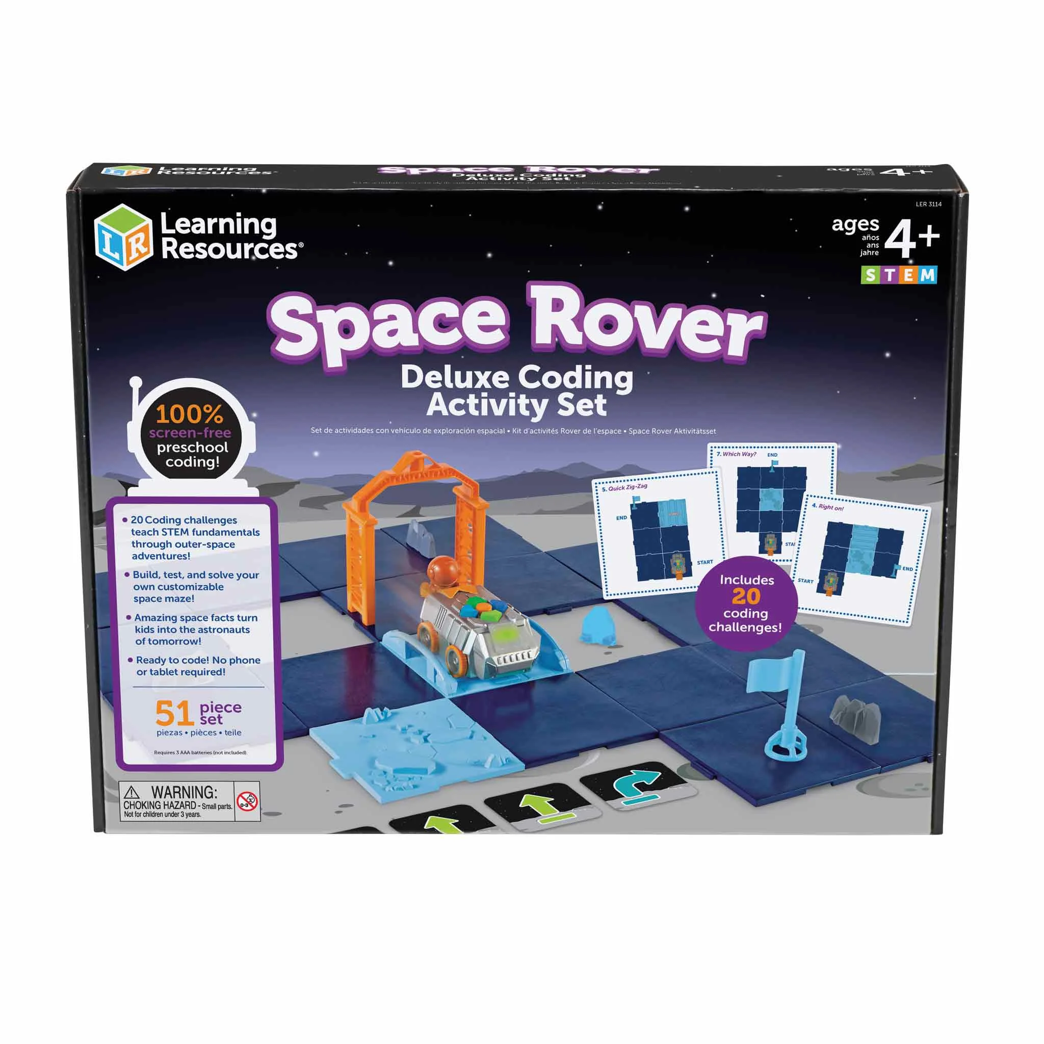 Space Rover, Deluxe Coding, Aktivitätsset, STEM, Puzzleteile