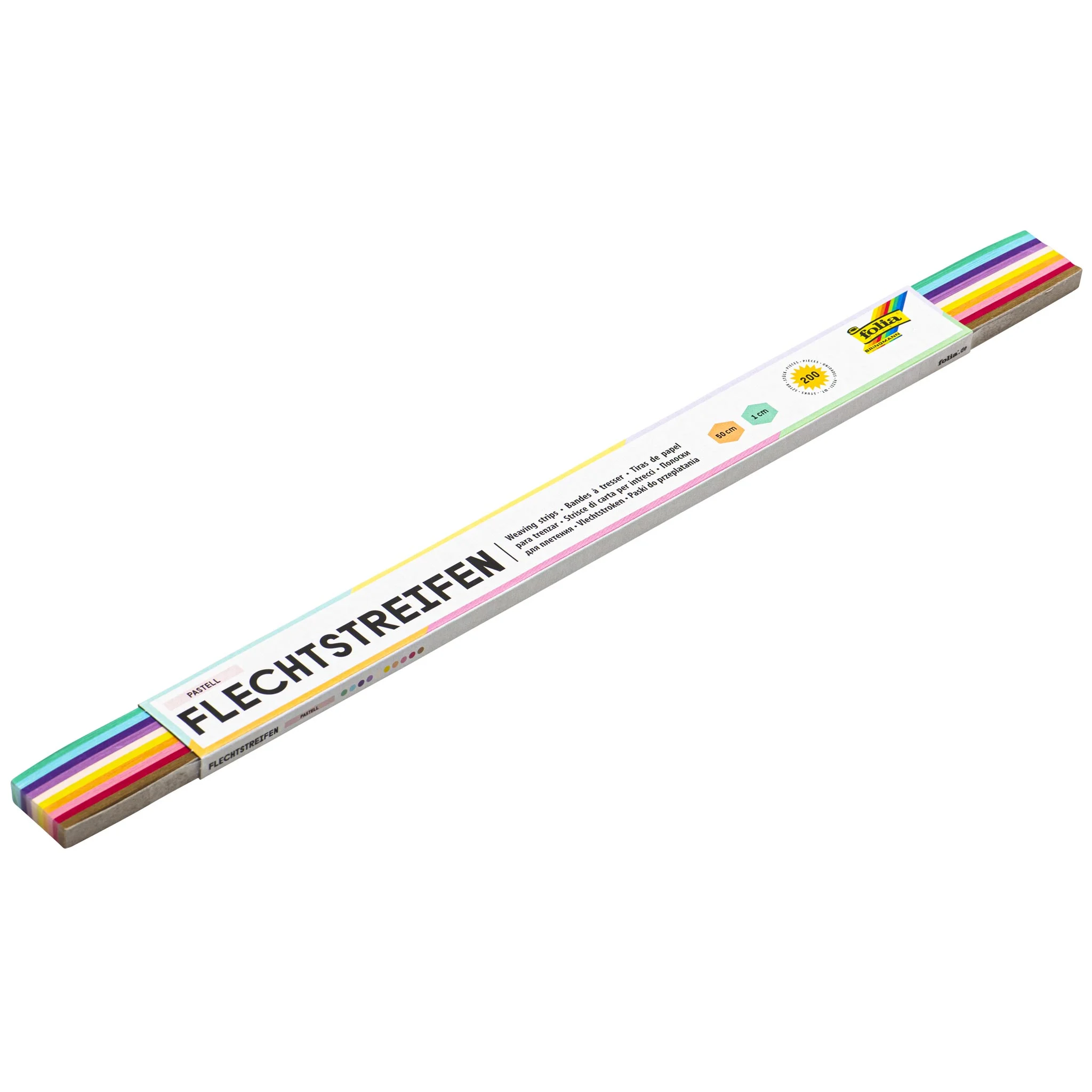 200 Flechtstreifen, Pastellfarben