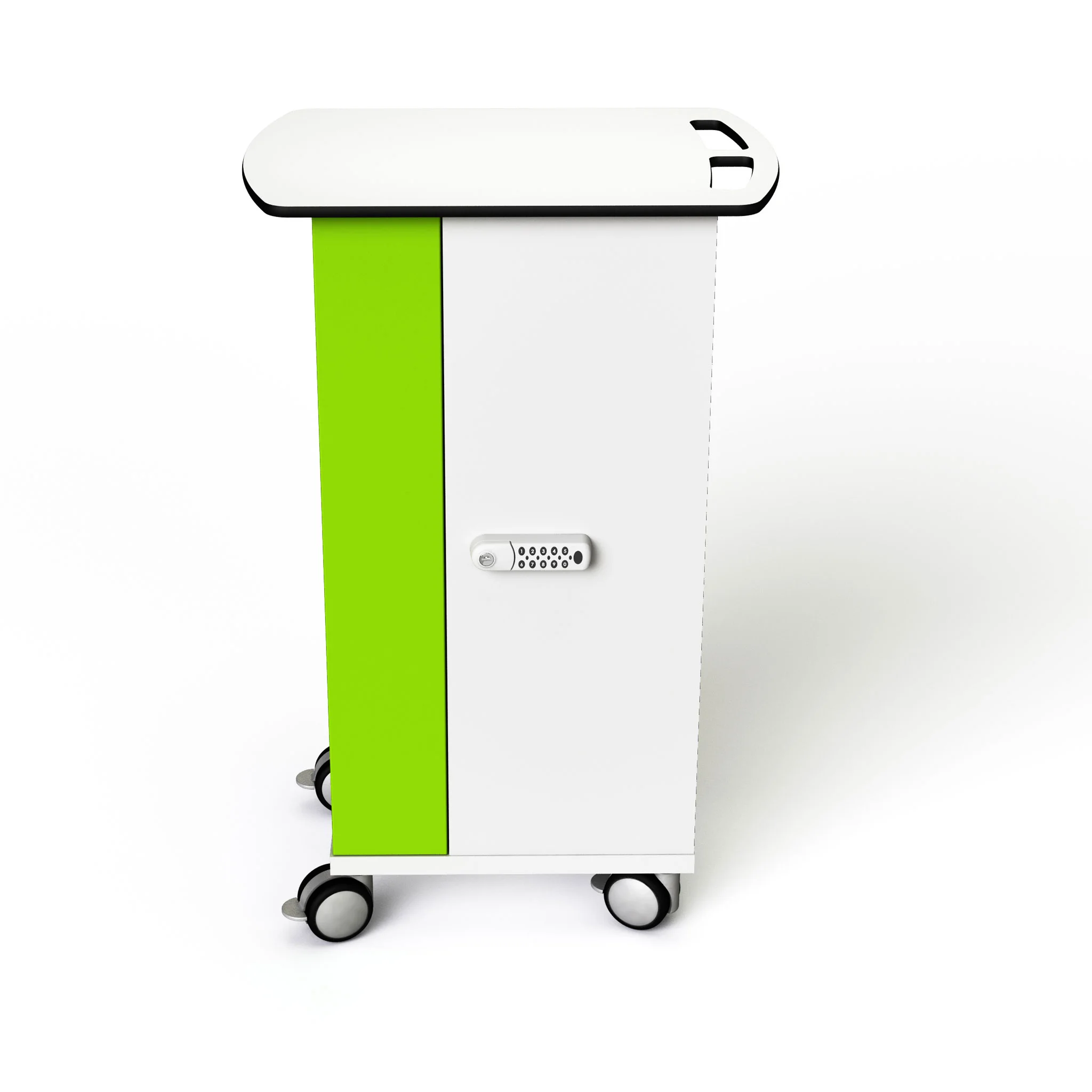 mobiler Wagen, Trolley, Schrank, Aufbewahrung, grüne Platte