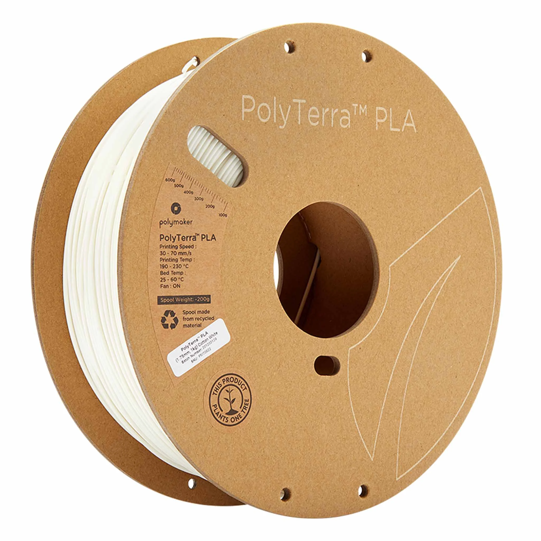 PLA, Filament, 3D-Druck, weiße Filament, Spule