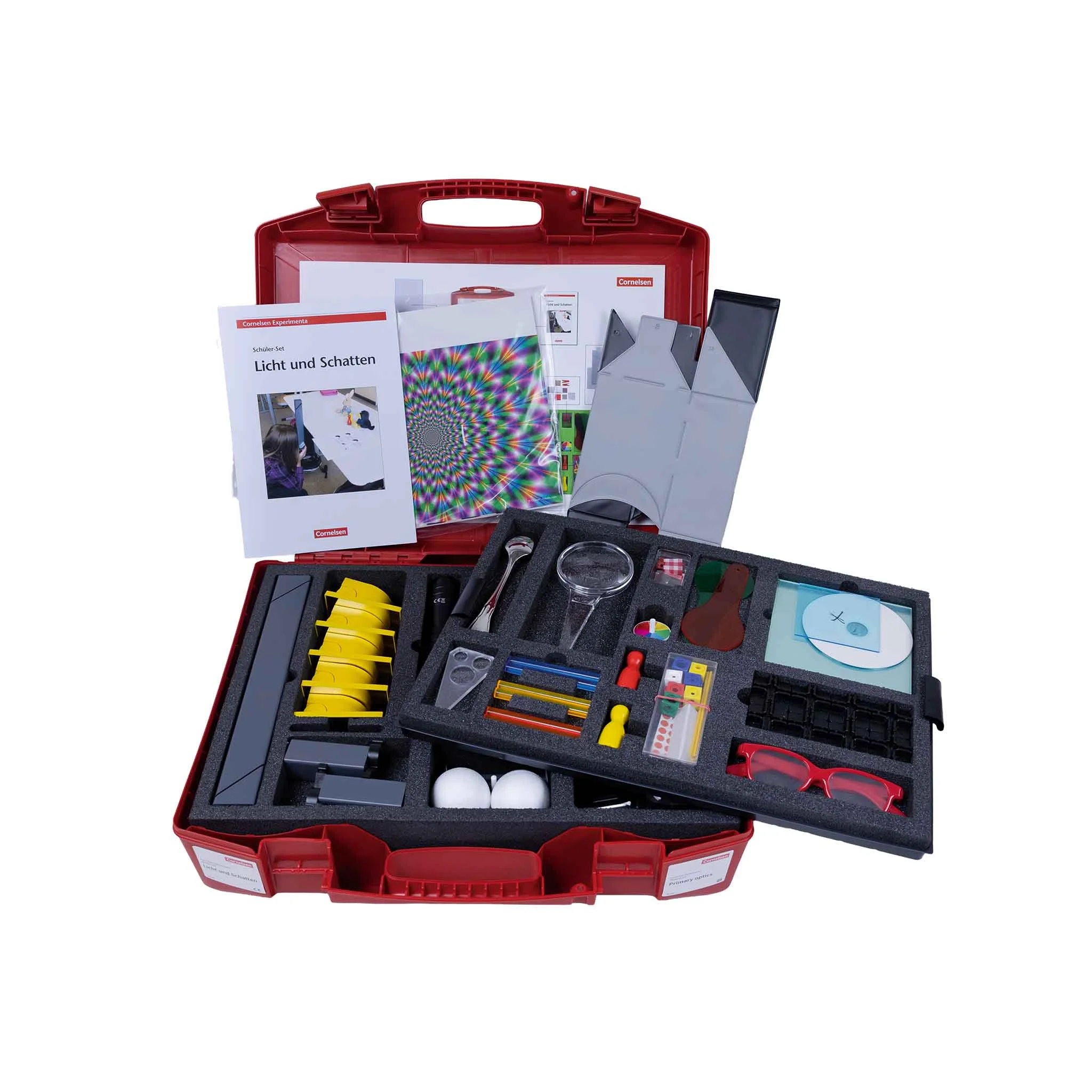 Experimentierkasten, Schulkit, Licht und Schatten, Messinstrumente, Koffer