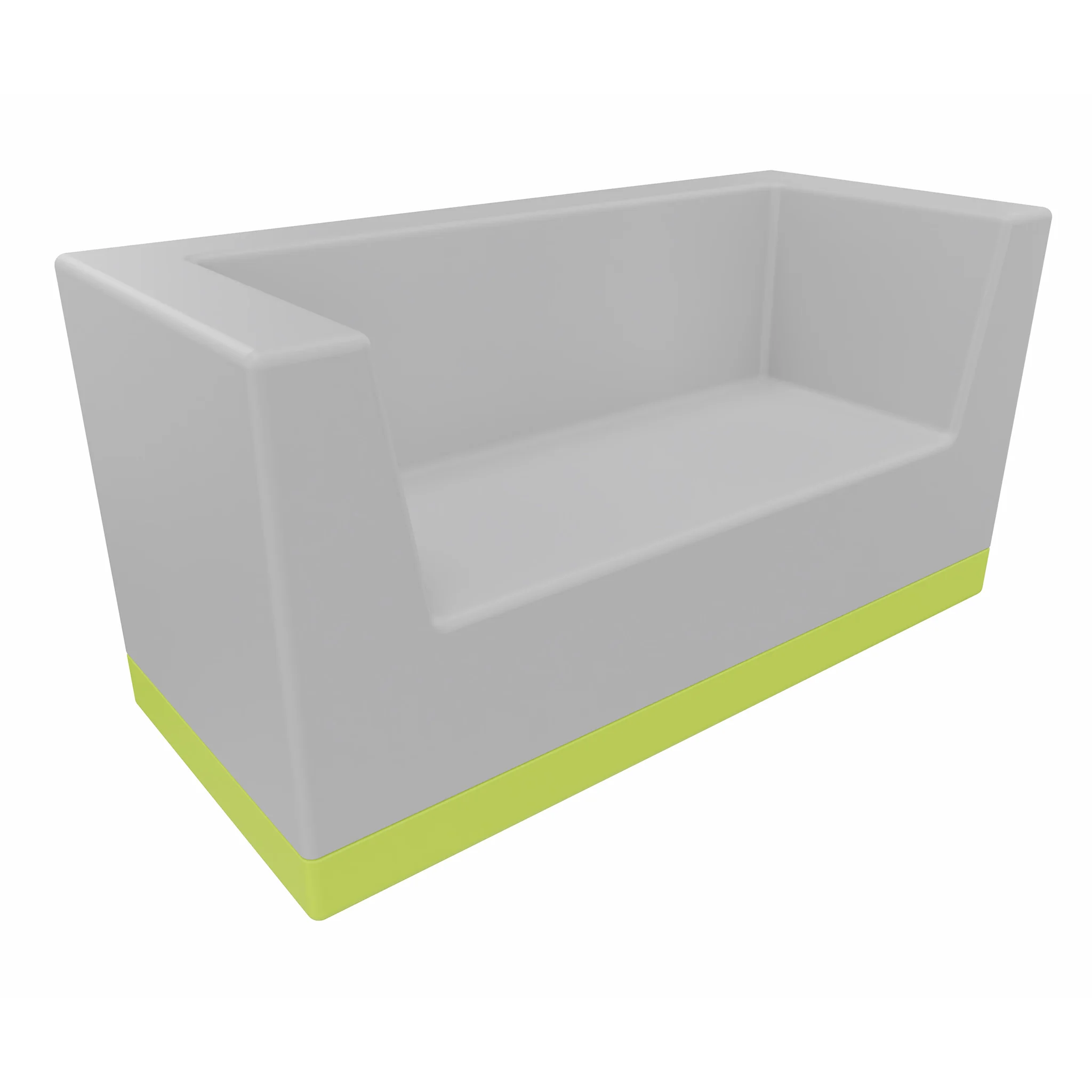 Sofa, Sitzbank, Grau, Gelb Akzent, Polsterbank