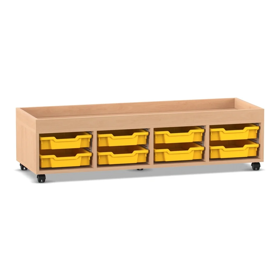 Regale Pro mit Boxen Höhe: 38,4 cm, Buche hell