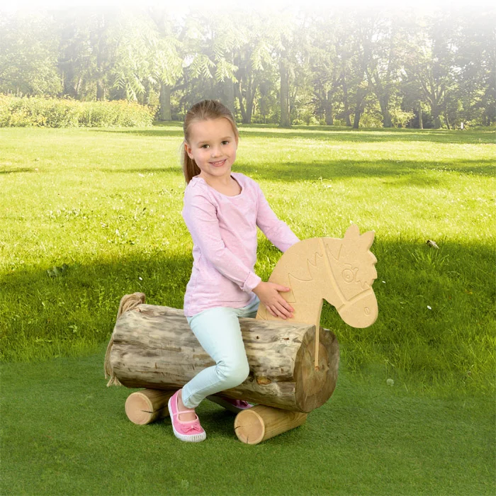 Holzpferd, Holzspielzeug, Kinderspielzeug, Spielzeug, Park
