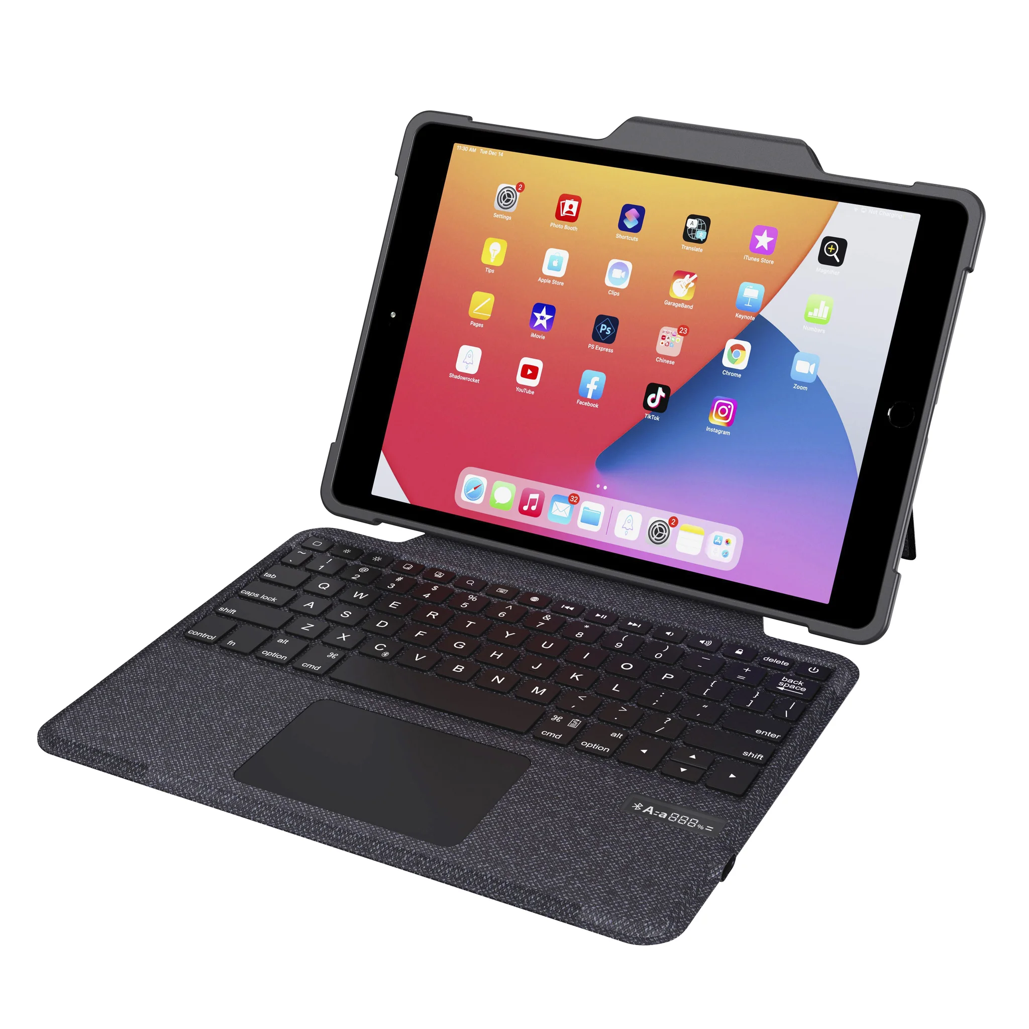 Tablet, iPad, Tastaturhülle, abnehmbar, schwarz