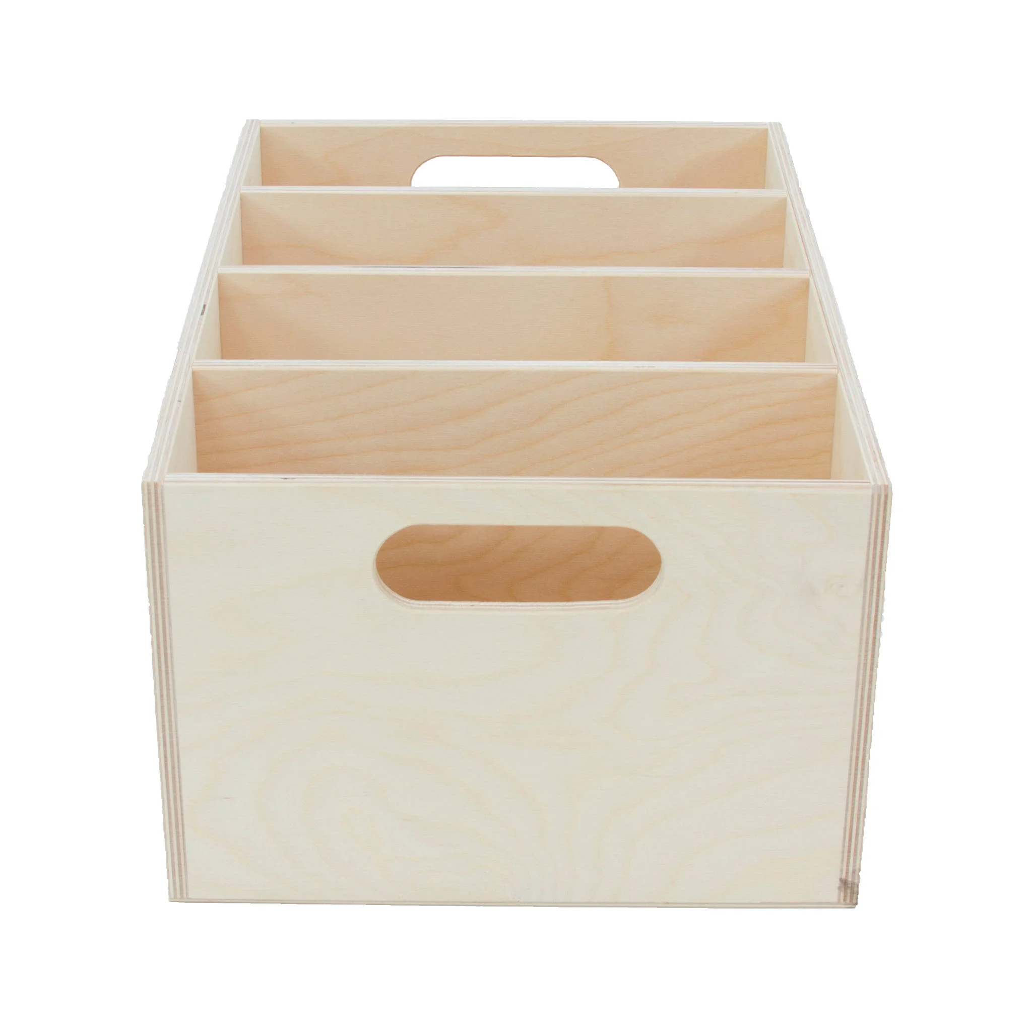 Holzkorb, Aufbewahrungskasten, Schubladenbox, Tragegriff, Naturholz