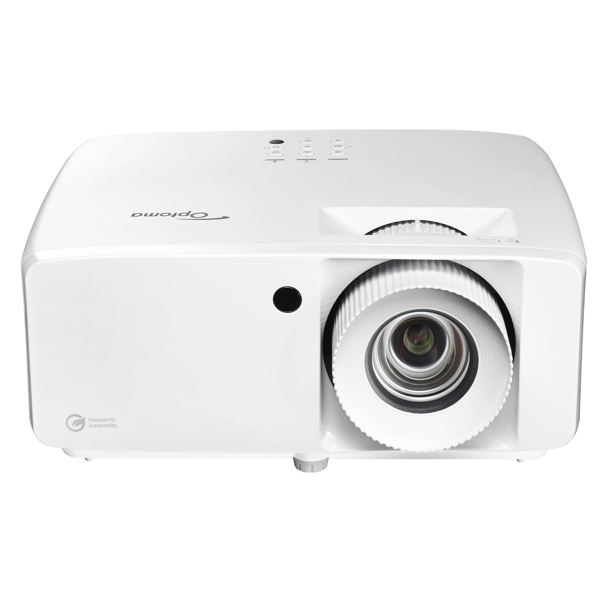 Projektor, LED-Projektor, Weiß, Objektiv, Kompakt