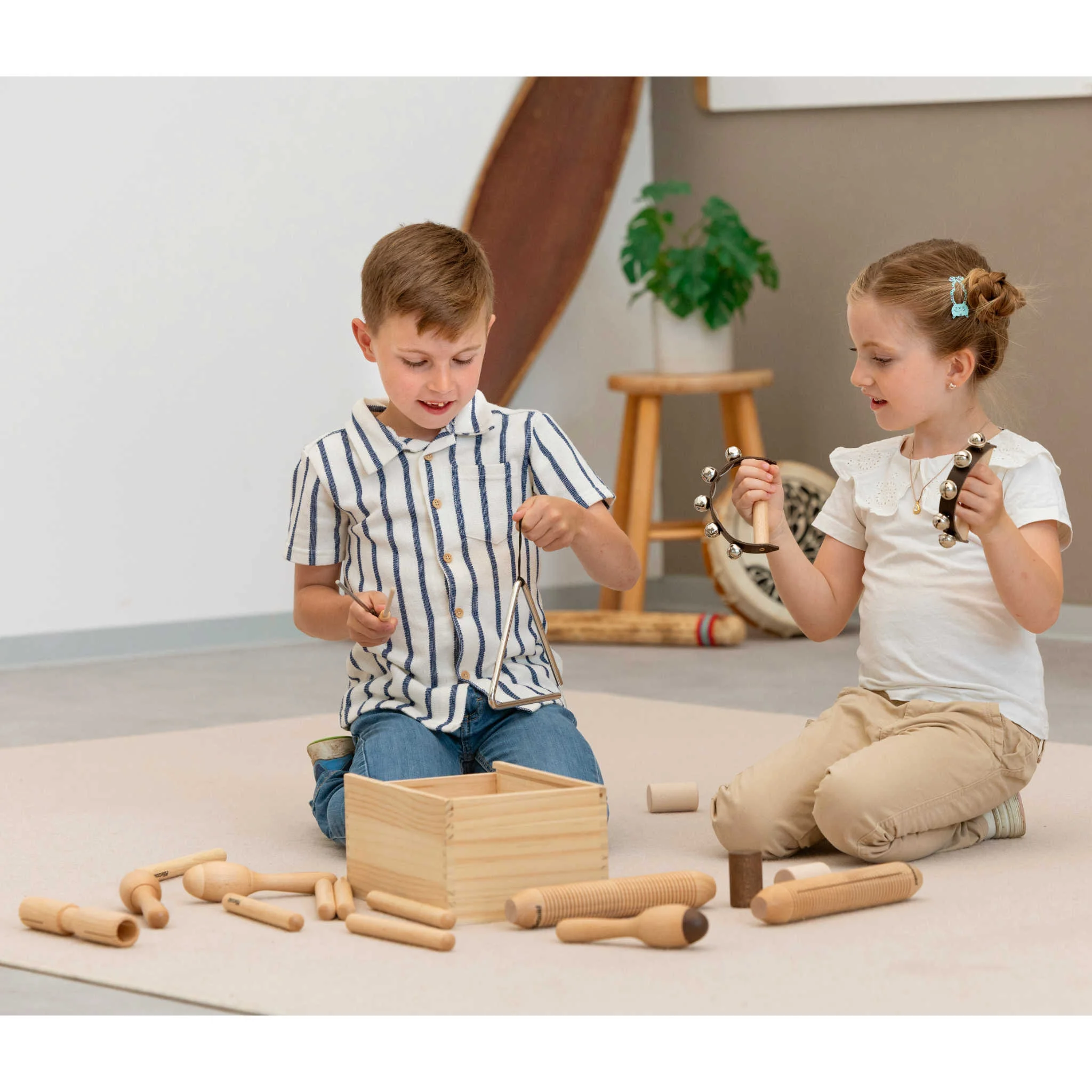 Kinder Spielzeug, Musikinstrumenten Spielzeug, Holzspielzeug, Rassel/Schüttelspiel, Holzbausteine