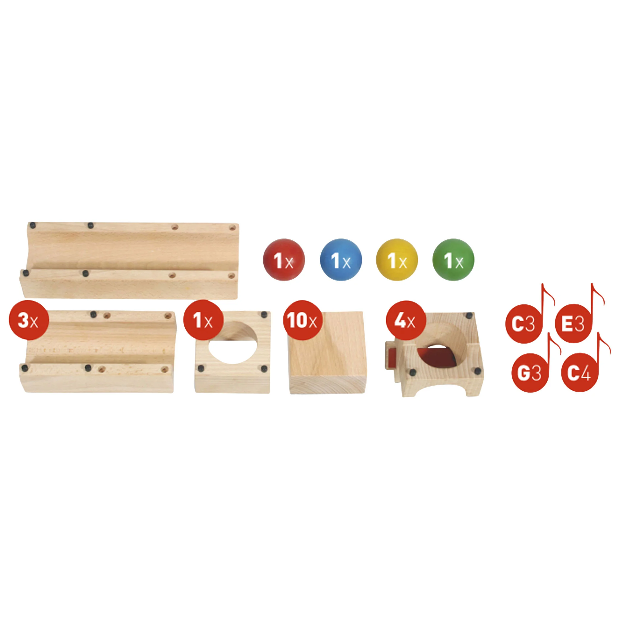 Holzbausteine, Klemmbausteine, Bausteine-Set, Holzspielzeug, Kinetic Spielzeug