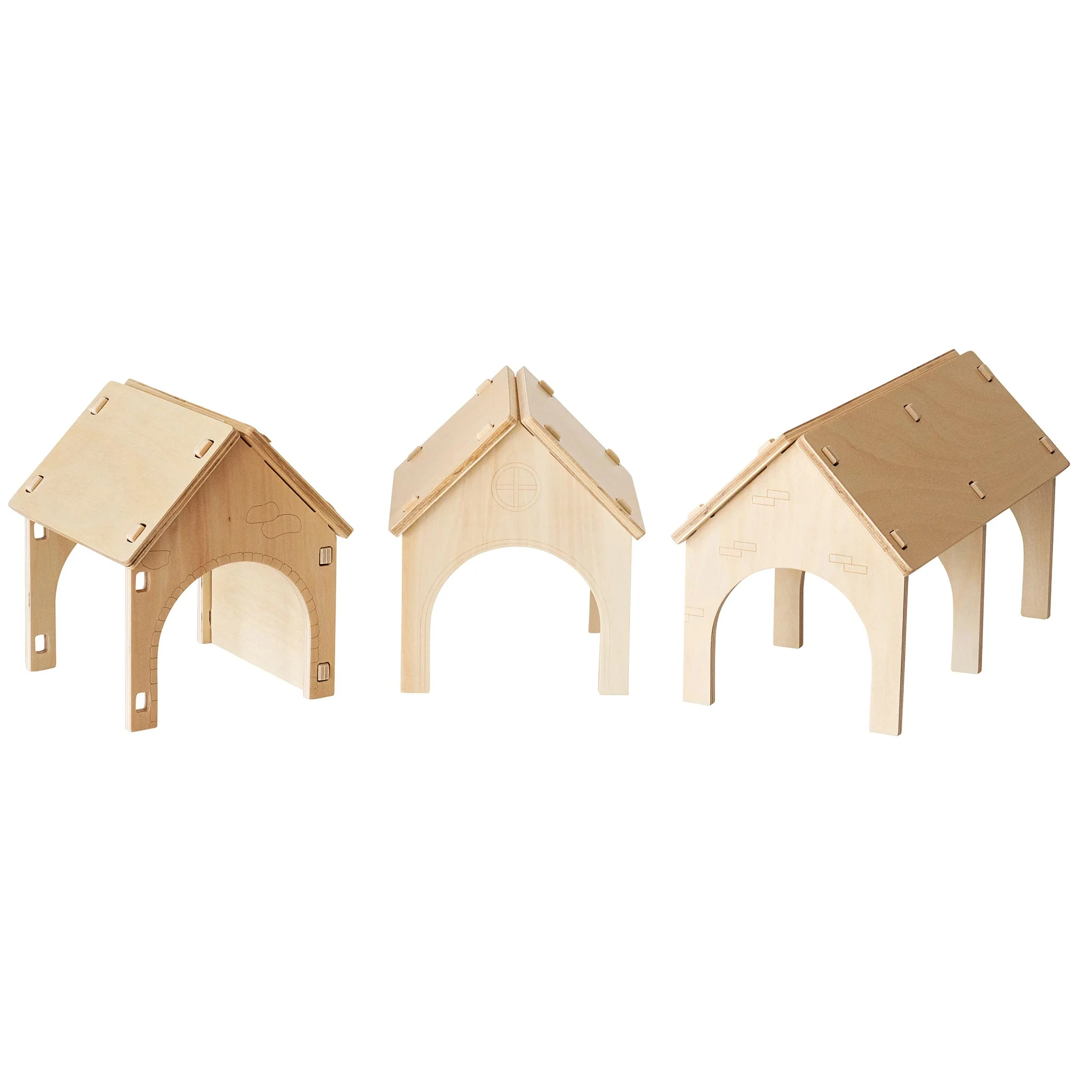 Holzhaus, Miniaturhaus, Spielzeughaus, Holzspielzeug, Architektenmodell